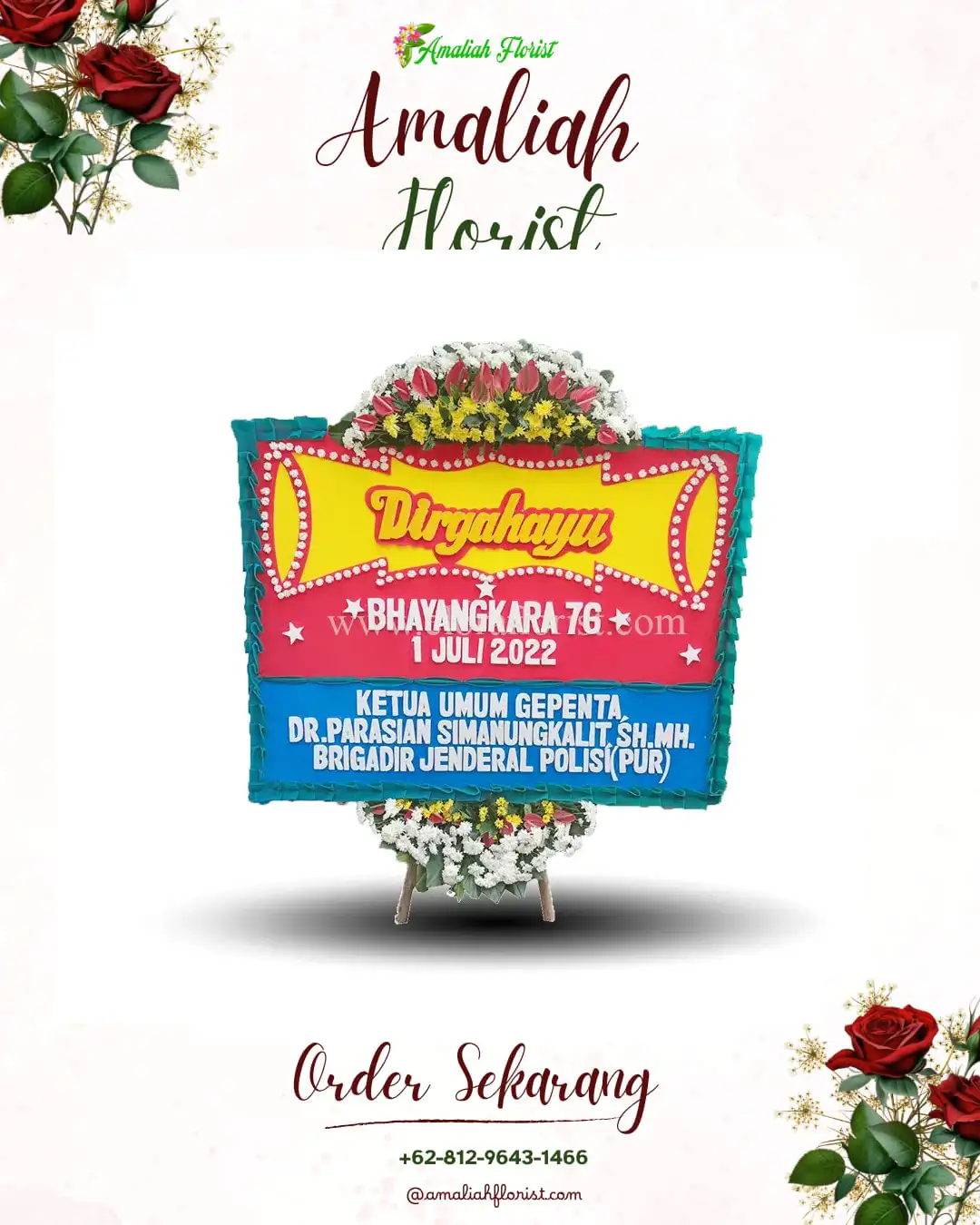 Papan Bunga HUT Ulang Tahun Sugeng